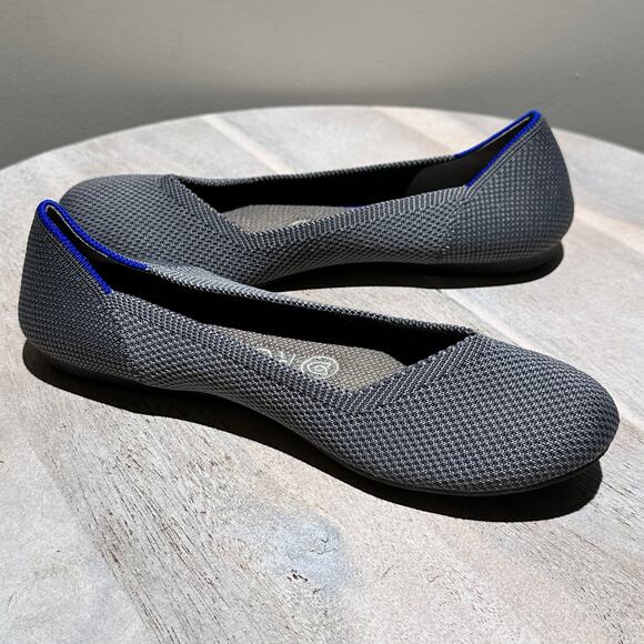 Rothy's The Flat Women's Size 6.5 US Black Solid Round Toe Slip On Ballet Shoes - Picture 1 of 11